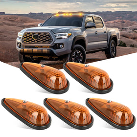 Nilight front view of five amber teardrop lights showing clear fit and visibility