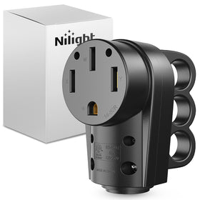Nilight front view assembled plug showing safe, sturdy connection benefit