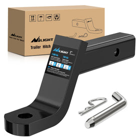 Nilight front view of ball mount showing shape and fit benefit