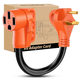 Nilight front connector view showing secure 14-50R fit and reliable connection