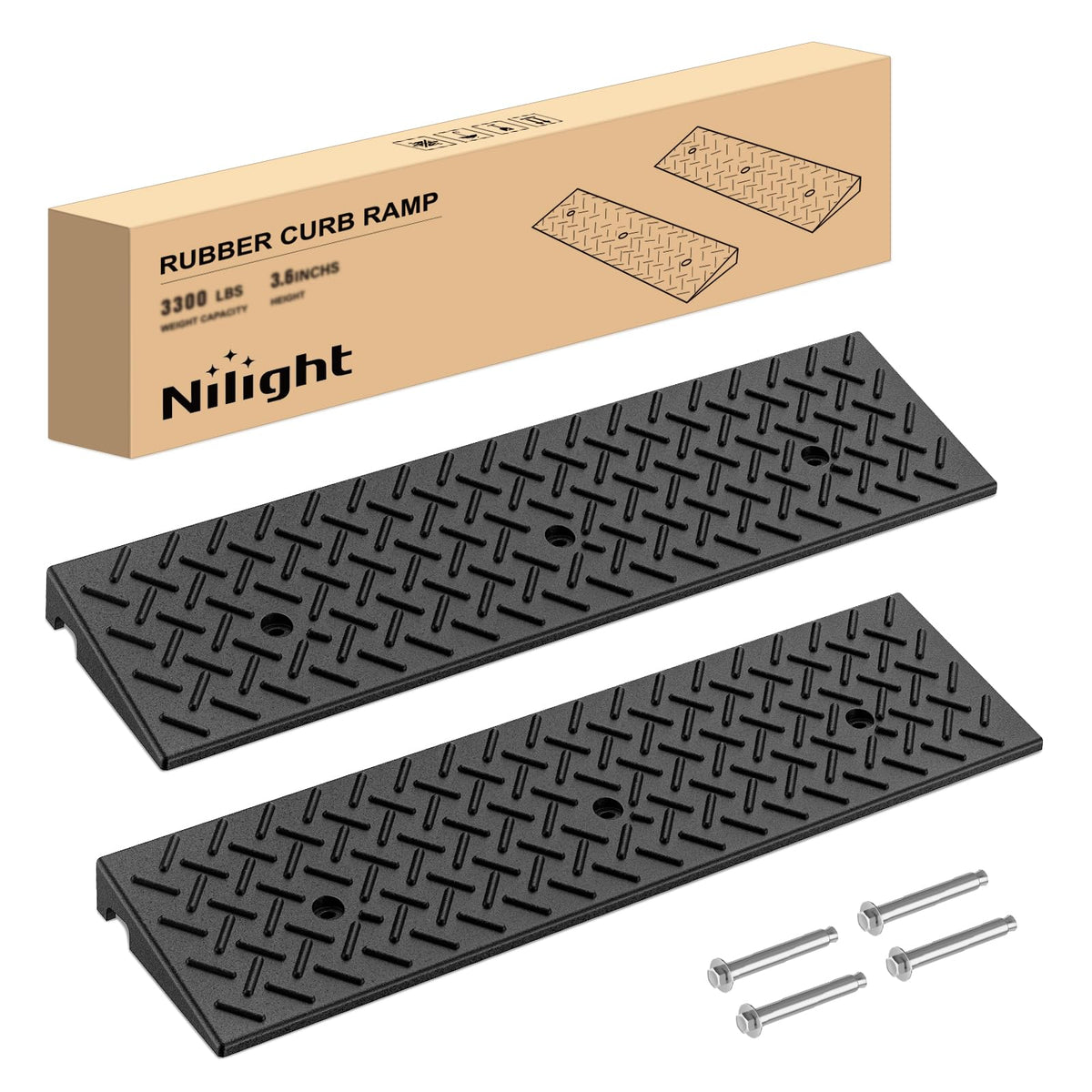 Nilight front view showing ramp profile and safe gradual incline