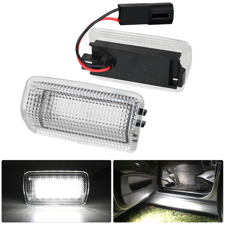 Nilight front view door panel light showing clean OEM-style fit and bright output