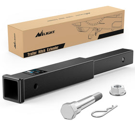 Nilight front view on vehicle hitch showing added clearance benefit