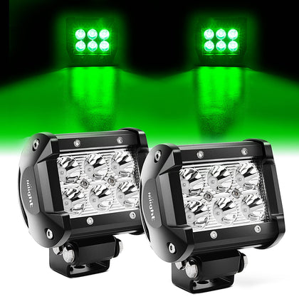 Nilight front view of green spot pod showing focused beam benefit
