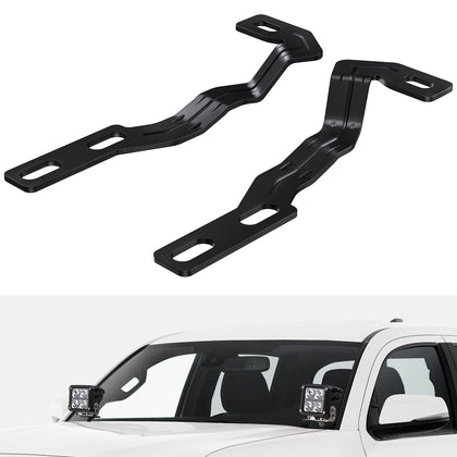 Nilight bracket front view on Tacoma showing secure fit and improved side lighting