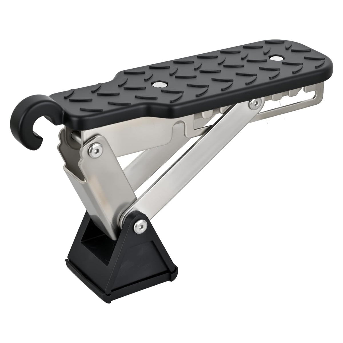 Nilight front view of step showing compact folded form and easy storage benefit