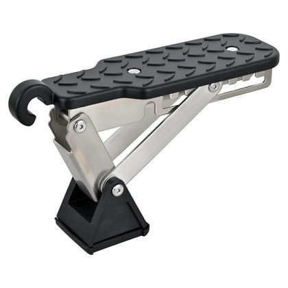 Nilight front view of step showing compact folded form and easy storage benefit