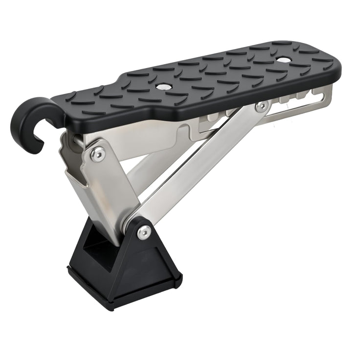 Nilight front view of step showing compact folded form and easy storage benefit