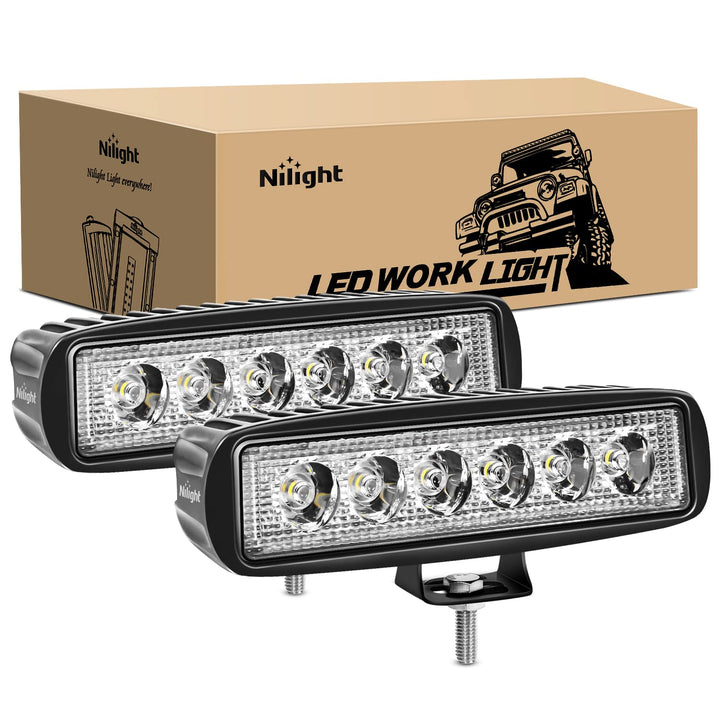 Nilight front view pair showing compact design and high visibility benefit