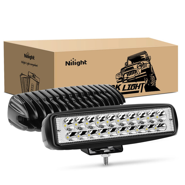 Nilight front view pair showing compact pods and beam focus benefit