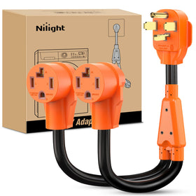 Nilight front view plugged showing solid connection and safe power split