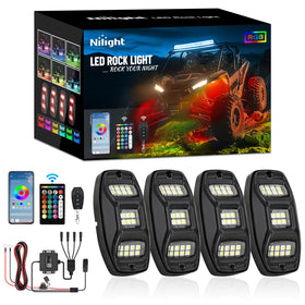 Nilight front view of four pods showing compact housing and bright output benefit
