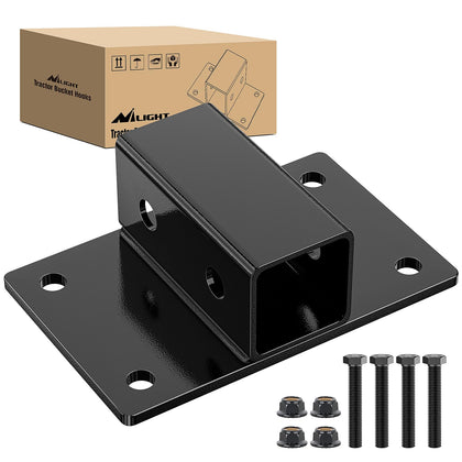 Nilight front view receiver mounted showing secure bolt-on fit and extra tow capability