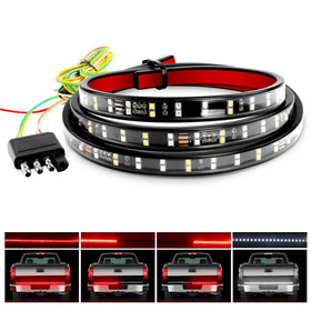 Nilight front view of full 60-inch light bar showing bright uniform light