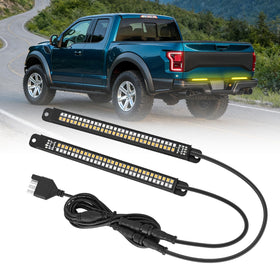 Nilight front view tailgate light strip shows bright LEDs and clear lens benefit visibility
