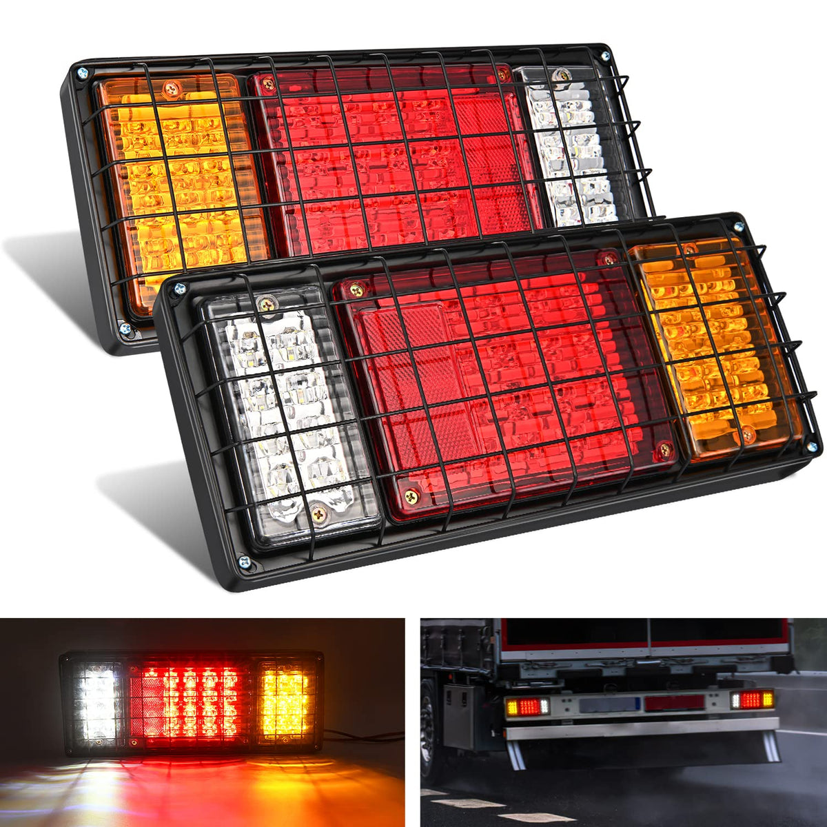 Nilight front view of taillight pair showing clear signaling benefits