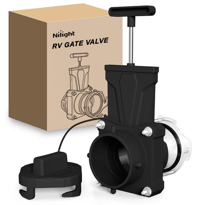 Nilight front view valve showing connection for quick leak-free hookups