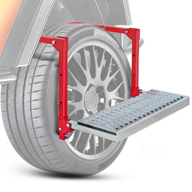 Nilight front view showing folded step for easy storage and portability