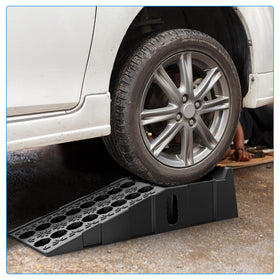 Nilight ramps stored in garage demonstrating portability and convenience