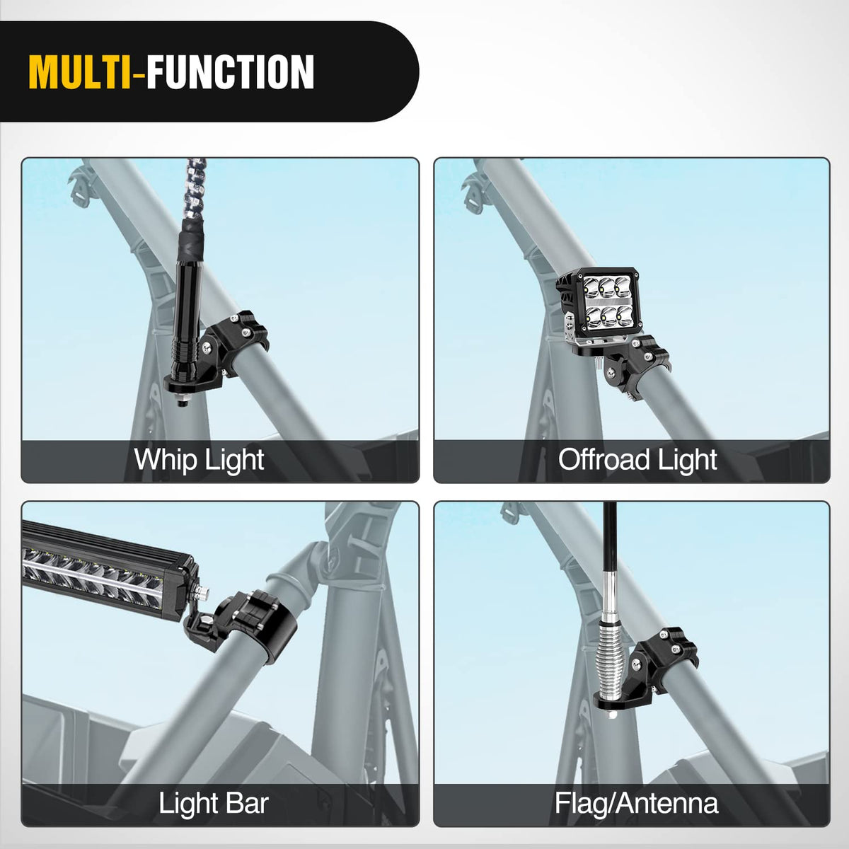 Nilight included hardware laid out for simple bolt-on installation benefit