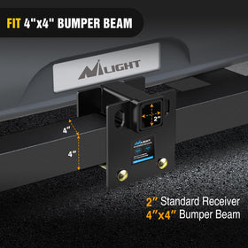 Nilight included mounting hardware and hitch cover showing ready-to-install benefit