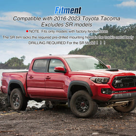 Nilight hardware and screw kit laid out emphasizing easy, drill-free install