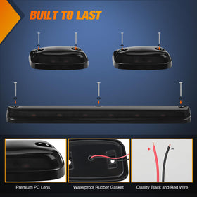 Nilight hardware and wiring kit laid out for easy installation