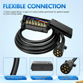 Nilight wiring harness installed on truck demonstrating secure, strain-relieved routing