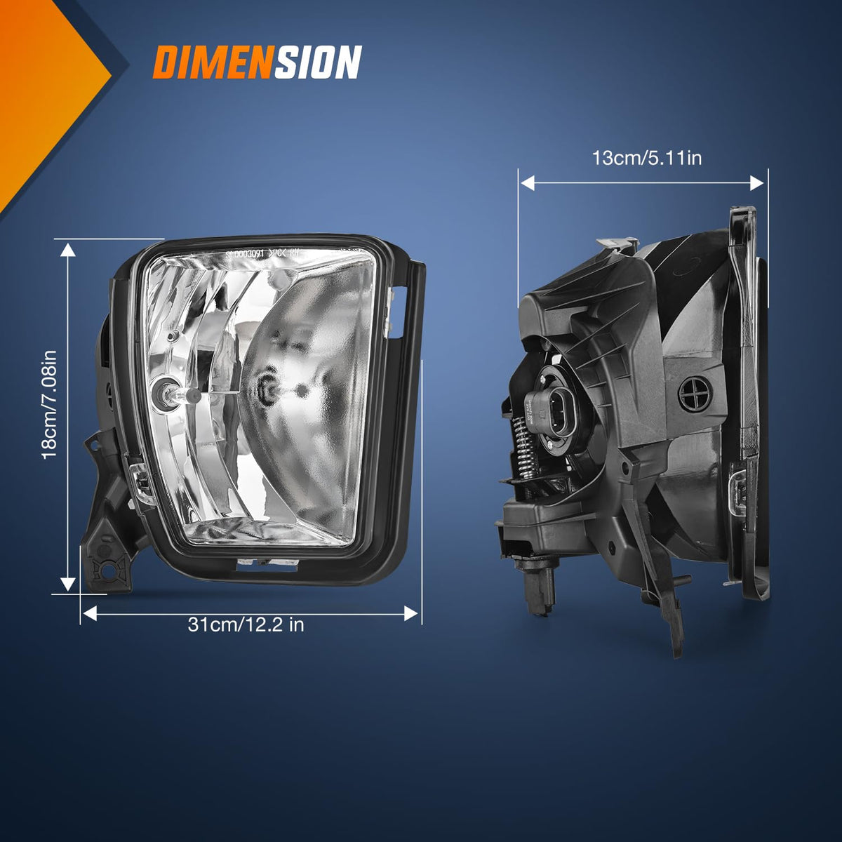 Nilight HB4 bulb included in kit shown for ready-to-install illumination