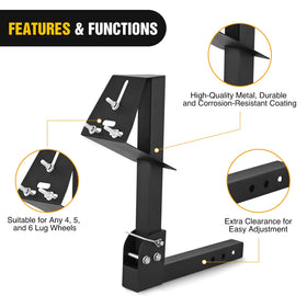 Nilight hitch lock detail highlighting solid-steel construction and theft deterrence