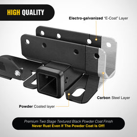 Nilight hitch mounted on Ford Bronco demonstrating bolt-on fit benefit