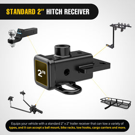 Nilight hitch mounted on Dodge Ram 1500 demonstrating secure fit benefit