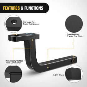 Nilight hitch pin and clip included for secure attachment and immediate use