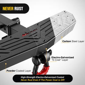 Nilight D-ring shackle detail illustrating anti-theft lock and secure towing attachment