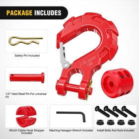 Nilight hook silicone cable stopper detail protecting winch drum and reducing cable wear