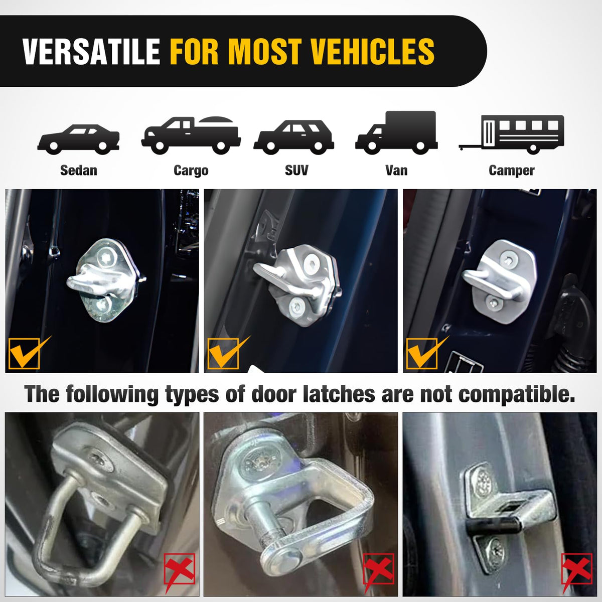 Nilight hooked on car door latch demonstrating quick tool-free installation benefit