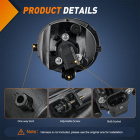 Nilight housing rear view showing mounting points for easy bolt-on installation