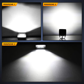 Nilight night beam pattern showing combined spot and flood coverage for safer driving