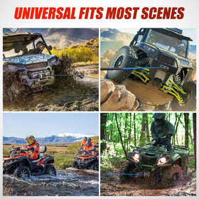 Nilight winch rope used to recover an ATV showing practical off-road safety and control benefit