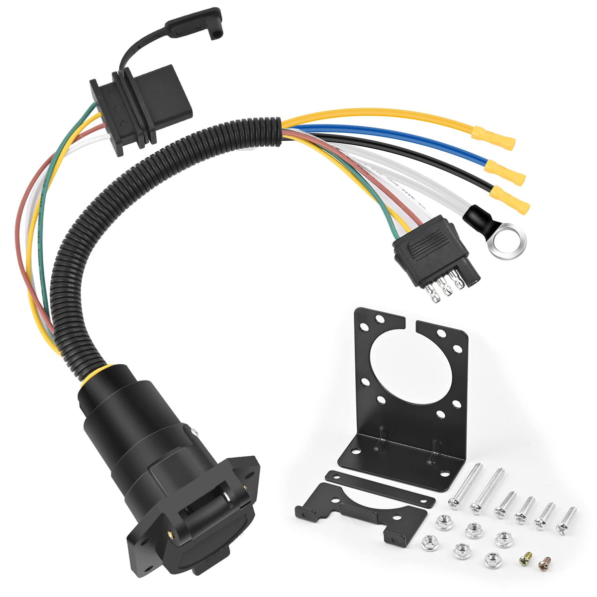 Nilight connected to a trailer plug in use, enabling quick hitch‑up between trailers