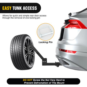 Nilight installation step showing bolt-on setup into a 2-inch hitch receiver