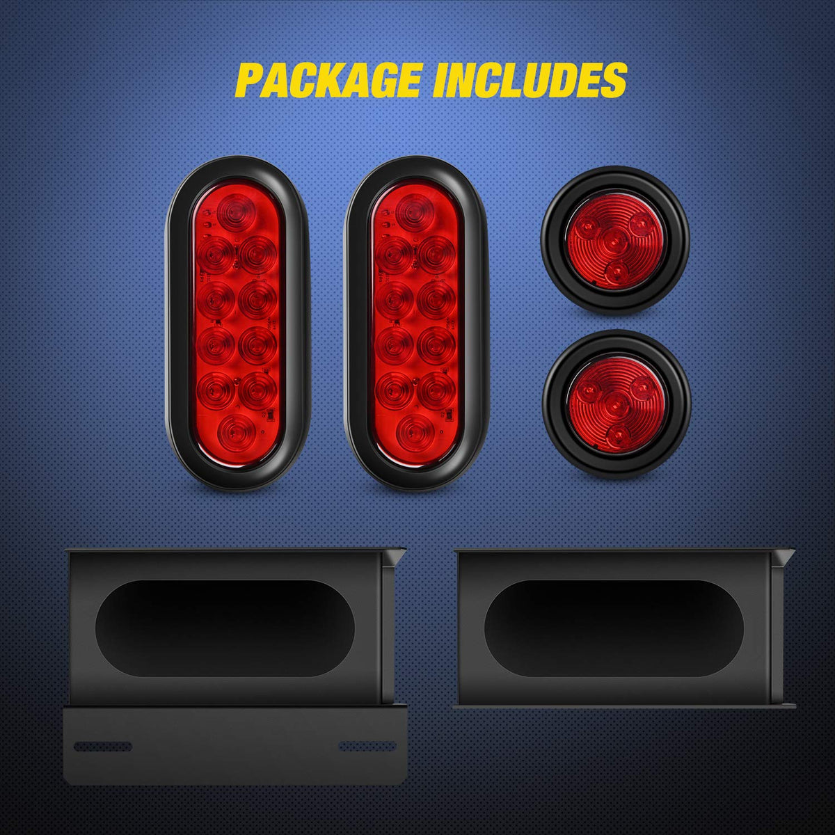 Nilight installed on utility trailer in use showing improved night visibility benefit