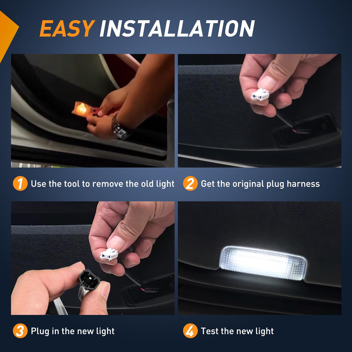 Nilight installed in Toyota 4Runner door demonstrating improved entry visibility and safety