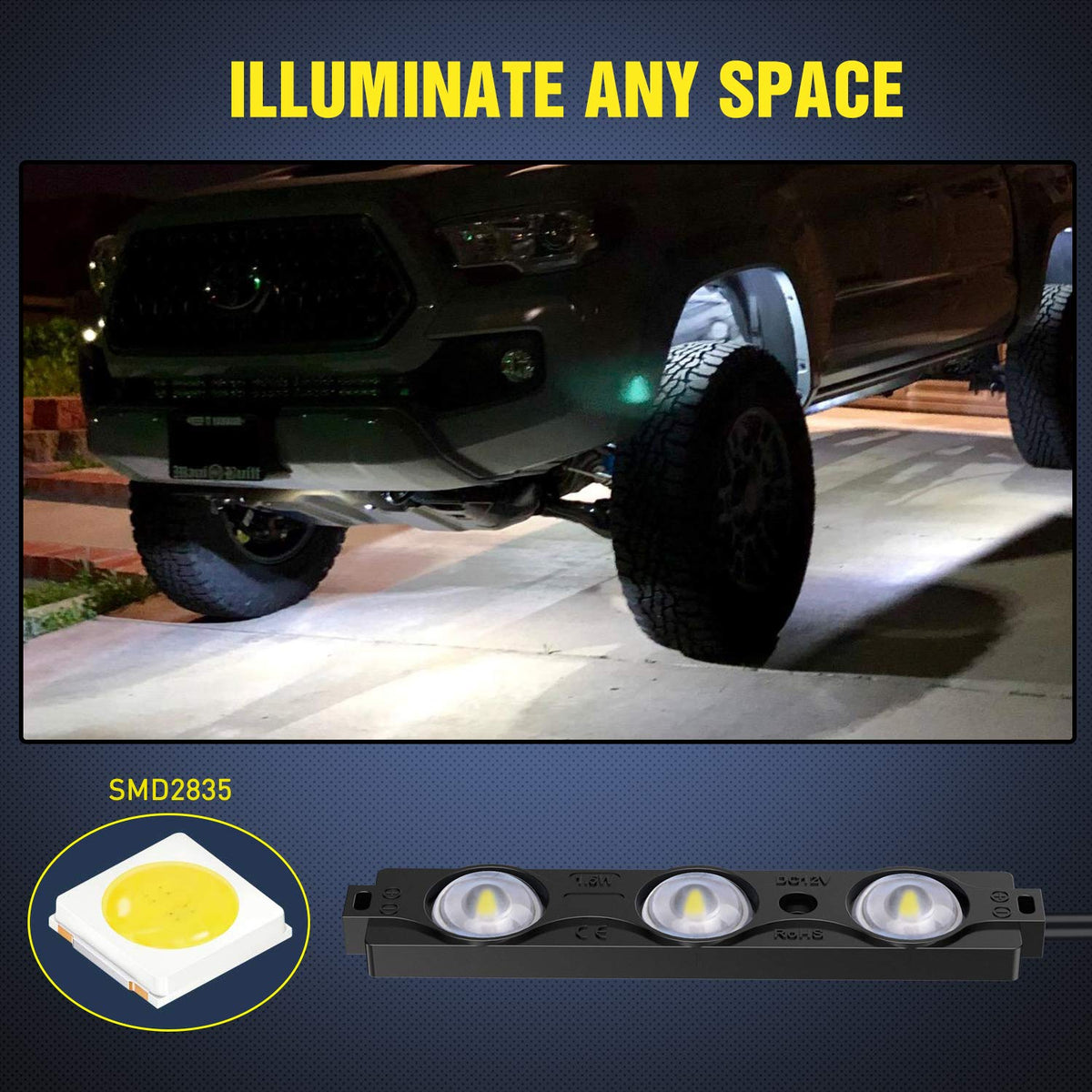 Nilight installed in pickup bed illustrating clear cargo visibility benefit
