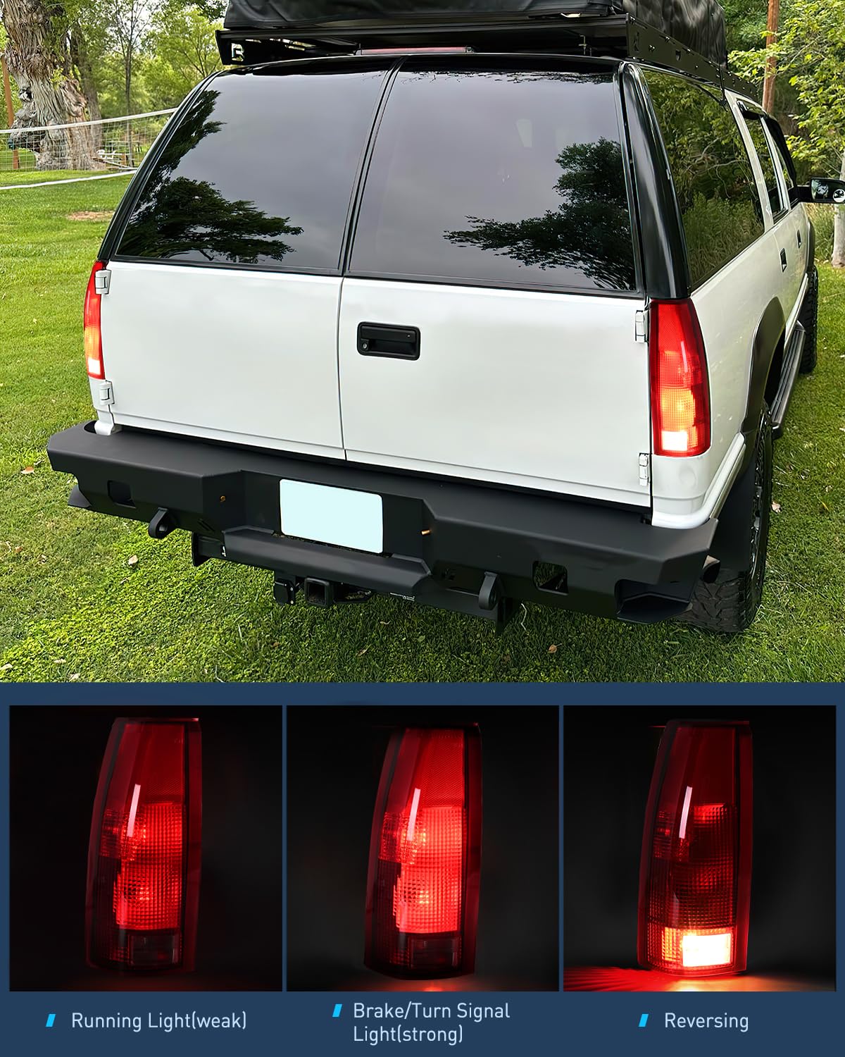 Nilight taillights installed on Chevy showing enhanced rear safety