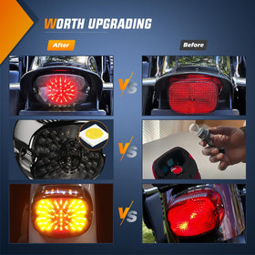 Nilight tail light installed on Harley fender demonstrating clean integrated fit