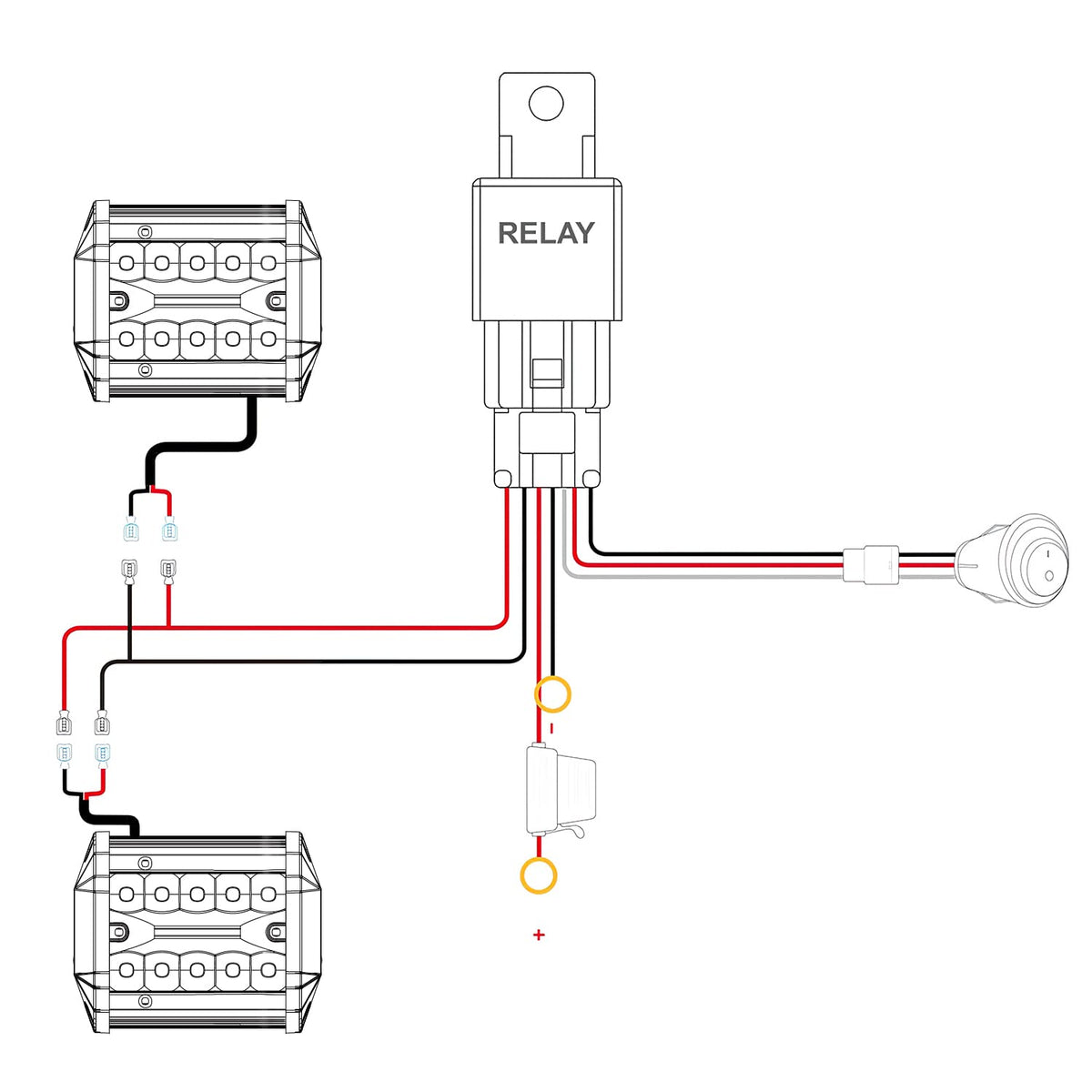Nilight installed on a Jeep bumper at night providing brighter road and trail visibility