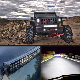 Nilight installed on a Jeep roof delivering wide off-road visibility