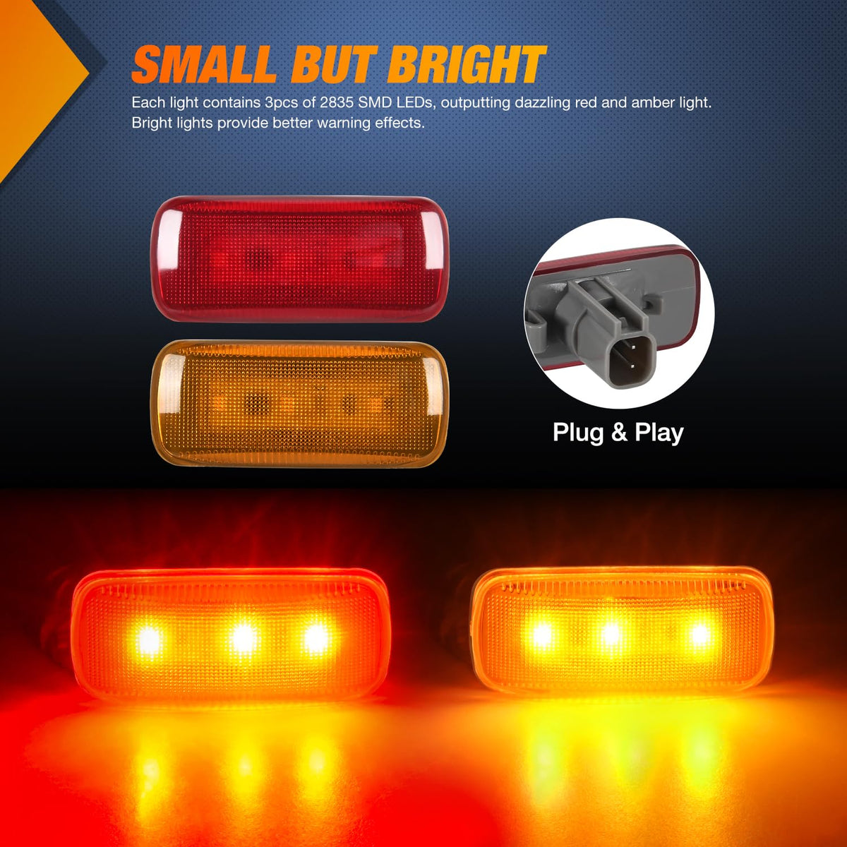 Nilight installed on Ram dually fender, improved side visibility benefit