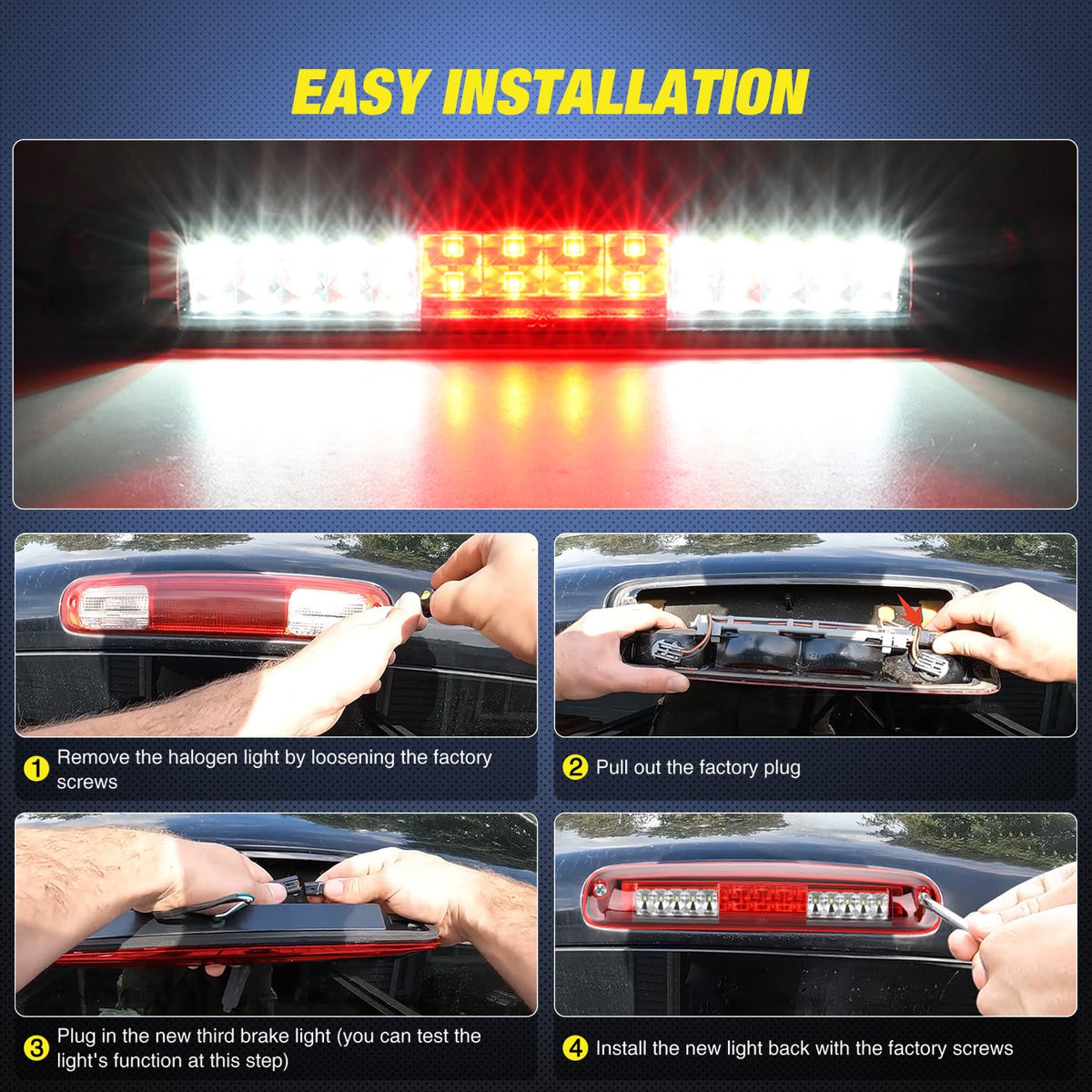 Nilight installed on Silverado tailgate demonstrating direct-fit OEM appearance benefit